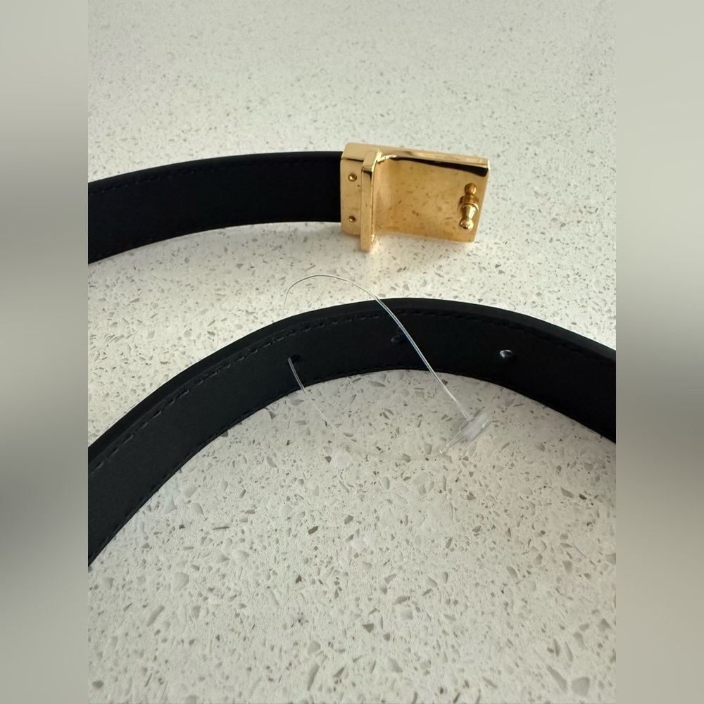 Gucci GG Black Leather Belt 80cm/ 31.5” x 1” - Picture 4 of 4